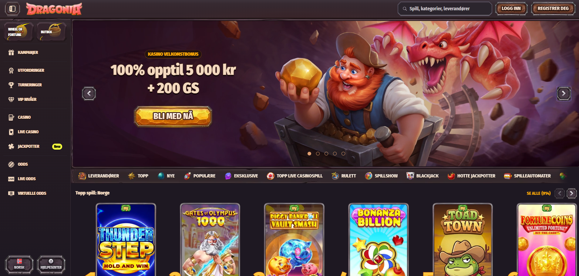 Dragonia casino